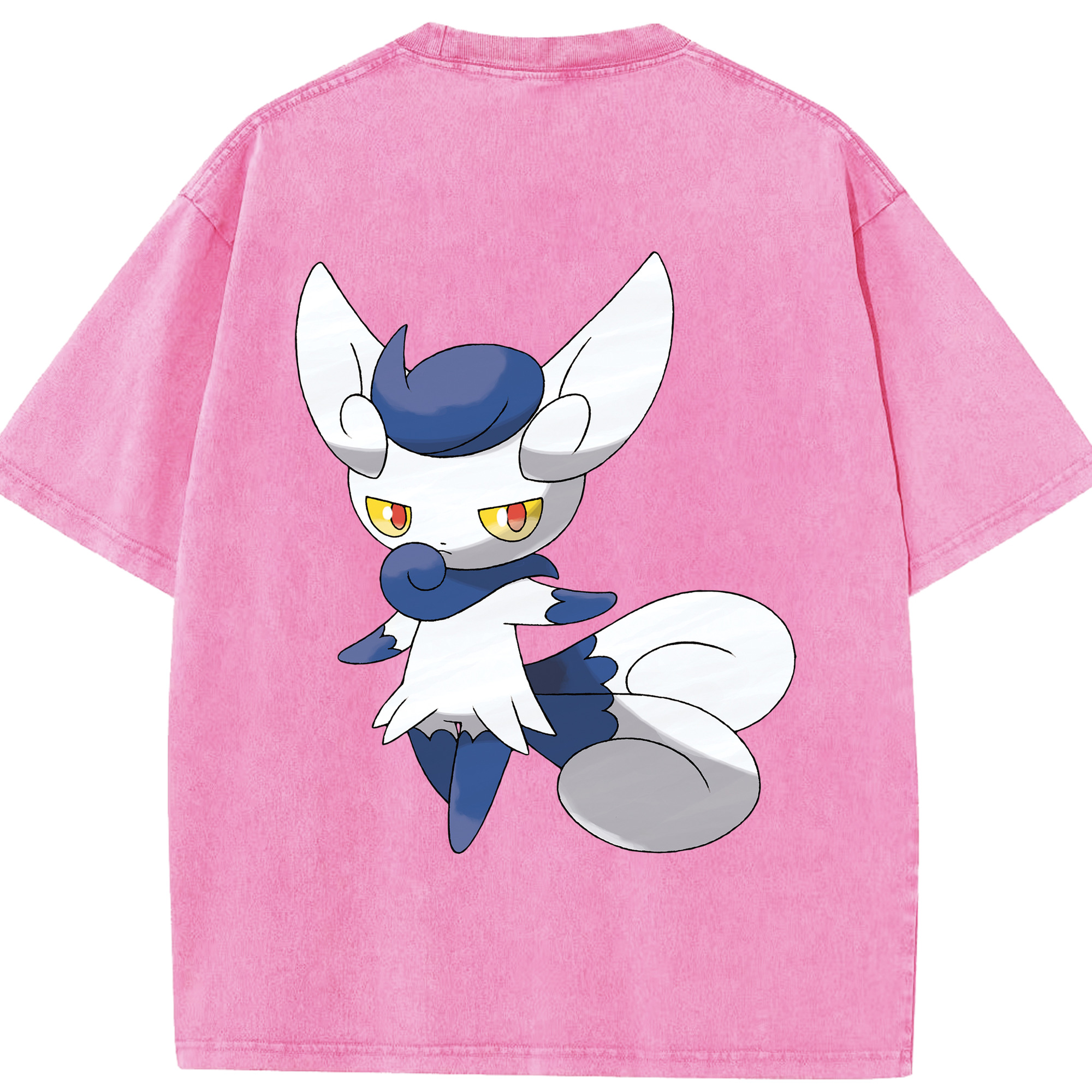 （画像用） ポケットモンスター Pokémon 綿100% ヴィンテージ風 半袖Tシャツ（背面プリント）